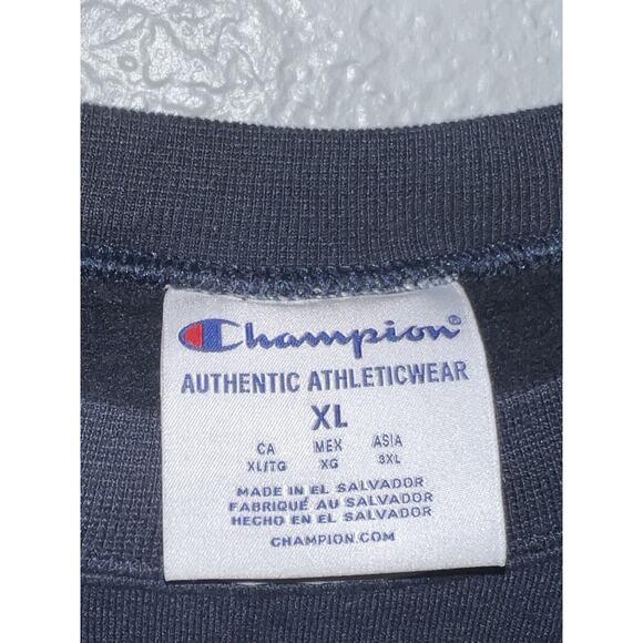 Auburn Univ. Champion Pullover Sweatshirt Dark Blue Men’s Basketball Size XL - Picture 4 of 6